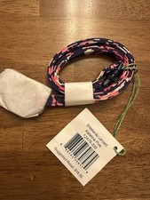 Vera Bradley Lanyard Katalina Pink Navy Swirls Cloth Breakaway NEW