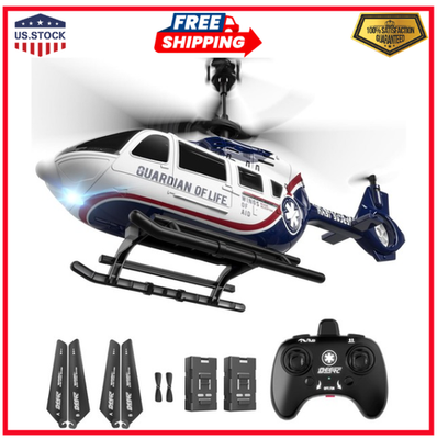 #ad RC HelicopterMilitary Rescue Remote Control Helicopter for Kids amp; Blue $40.16