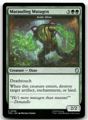 Marauding Mutagen - Acidic Slime #48 NM Commander: Teenage Mutant Ninja Turtles