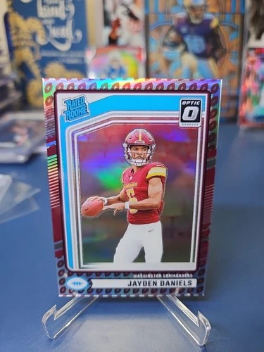 Jayden Daniels Optic Preview Football Emoji Rated Rookie SSP!! #389