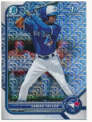 SAMAD TAYLOR 2022 BOWMAN CHROME MEGA BOX REFRACTOR #BCP-92 MINT