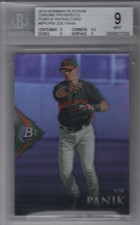 2014 Bowman Platinum Chrome Joe Panik Rookie Prospect Card #BPCP88 (MT 9). rookie card picture