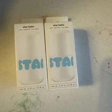 2x Starface Star Balm Very Vanilla Lip Balm 0.15 oz (4.30 g) New