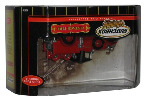 Matchbox Collectibles Vintage Fire (2000) Mattel Red 1930 Ford Model A Toy Car