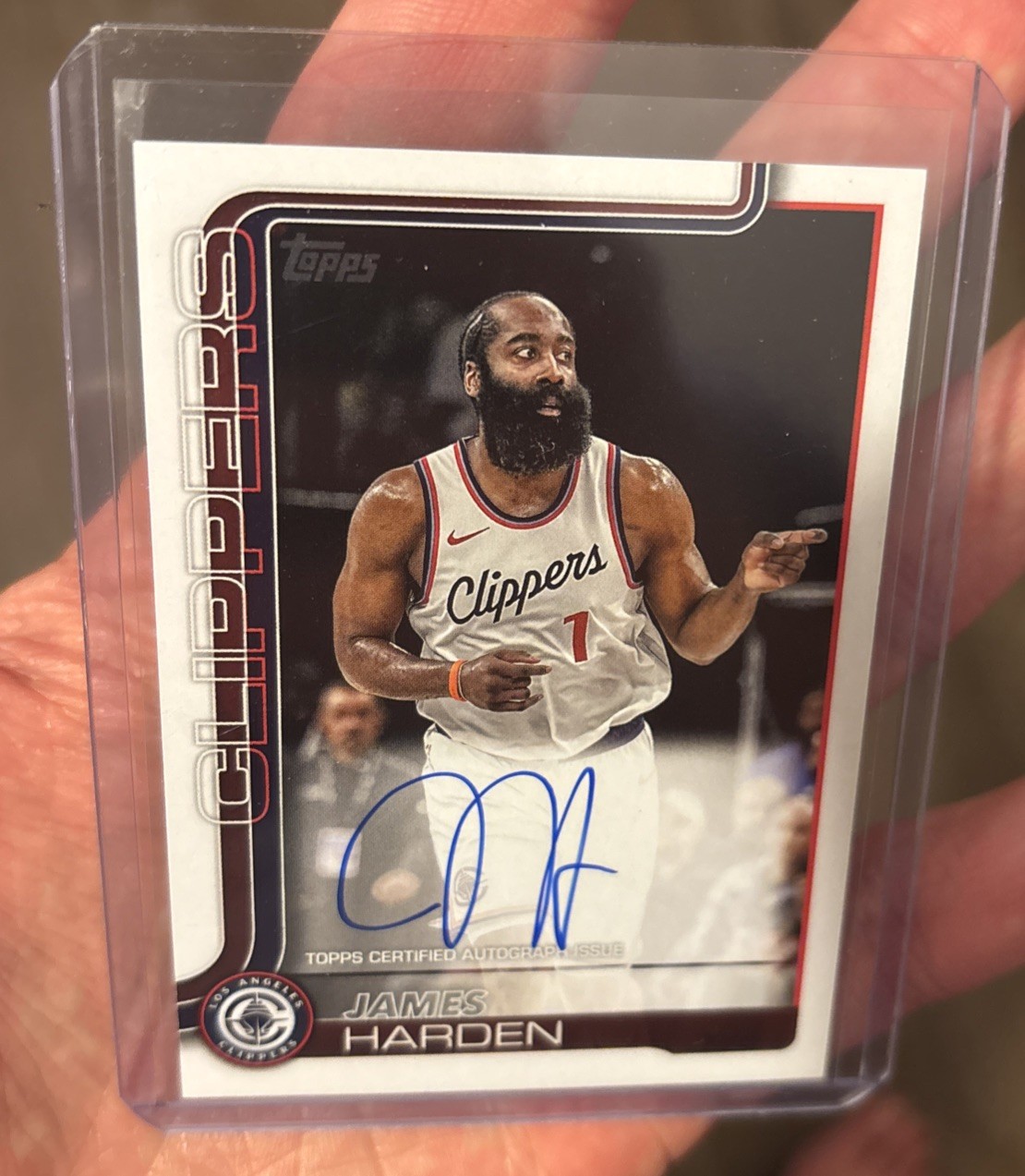 2025-26 Topps Flagship Basketball James Harden Real One On Card Auto #TFRA-JH 🔥