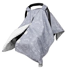 Car Seat Covers for Babies, Peekaboo Opening Infant Car Seat Canopy Dinosaur