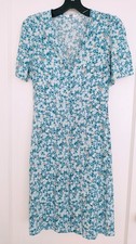 Uniqlo Pretty Blue Floral Summer Dress Size XS