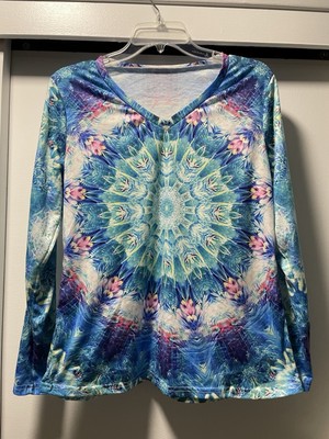 Woman s Mandala Pattern Long sleeve Shirt