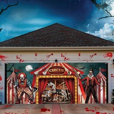 Flexible 6x13 ft Halloween Circus Clown Banner - Perfect for All Occasions