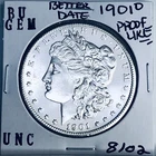 1901 O BU GEM MORGAN SILVER DOLLAR UNC MS+++ U.S. MINT RARE COIN 8102