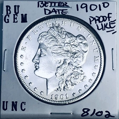 1901 O BU GEM MORGAN SILVER DOLLAR UNC MS+++ U.S. MINT RARE COIN 8102