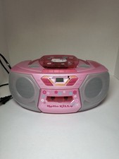 Hello Kitty Vintage CD Boombox Cassette Player AM/FM Radio 2003 CD201 WORKING