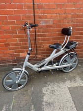 Giant Revive semi-recumbent bike, with unique mag wheels, light grey colour