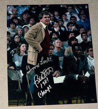 BILL FITCH SIGNED PHOTO 8 X 10 HOF BOSTON CELTICS 1981 CHAMPS INSCRIPTION