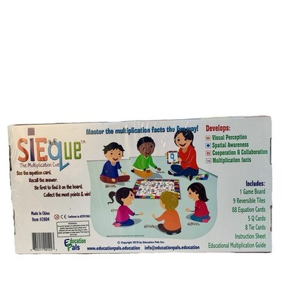 SiEque  Cool Math Games for Kids & Adults -Multiplication Fun Board Game #2604