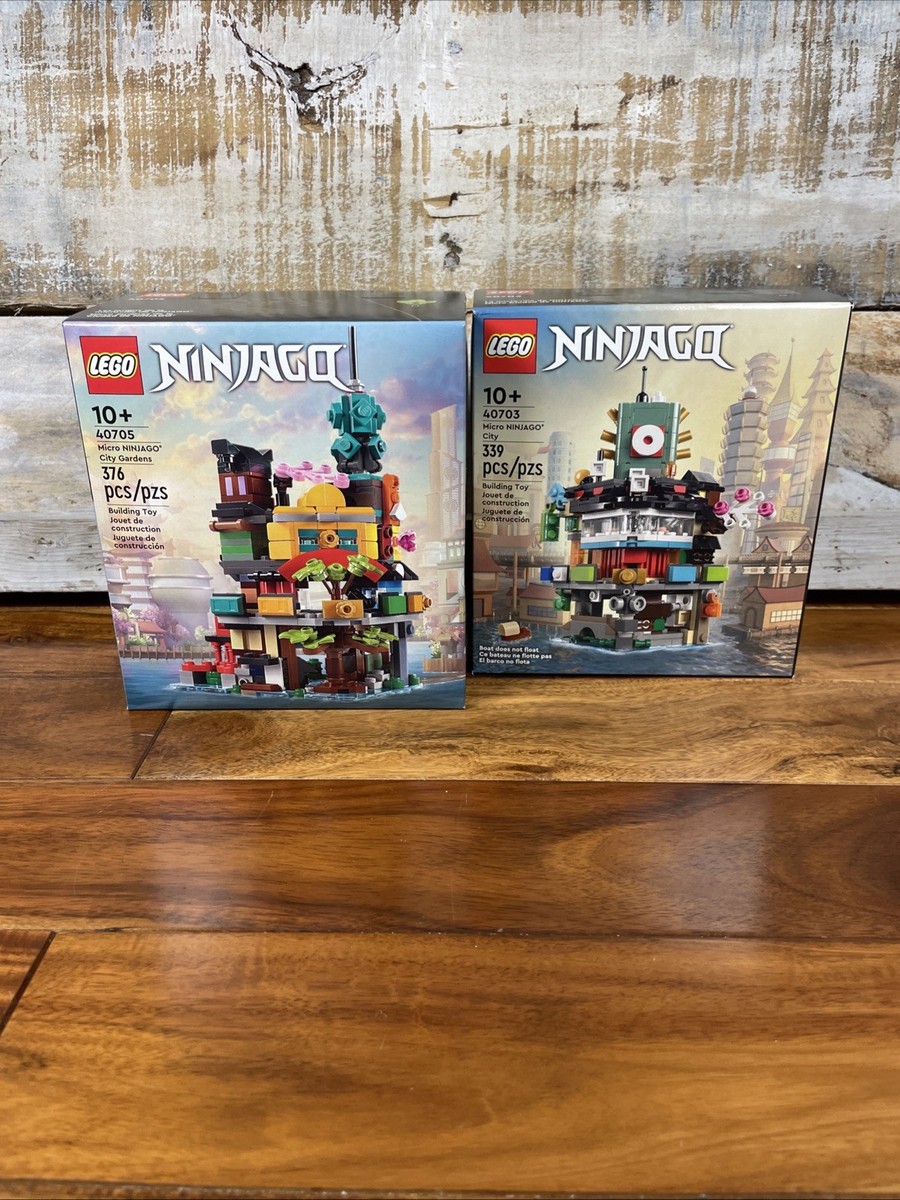 LEGO 40703 MICRO NINJAGO CITY & 40705 MICRO NINJAGO CITY GARDEN