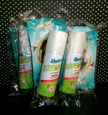 S/3 Sealed Batiste Instant Hair Dry Shampoo Bare Travel Size 1.6 oz Barely Scent