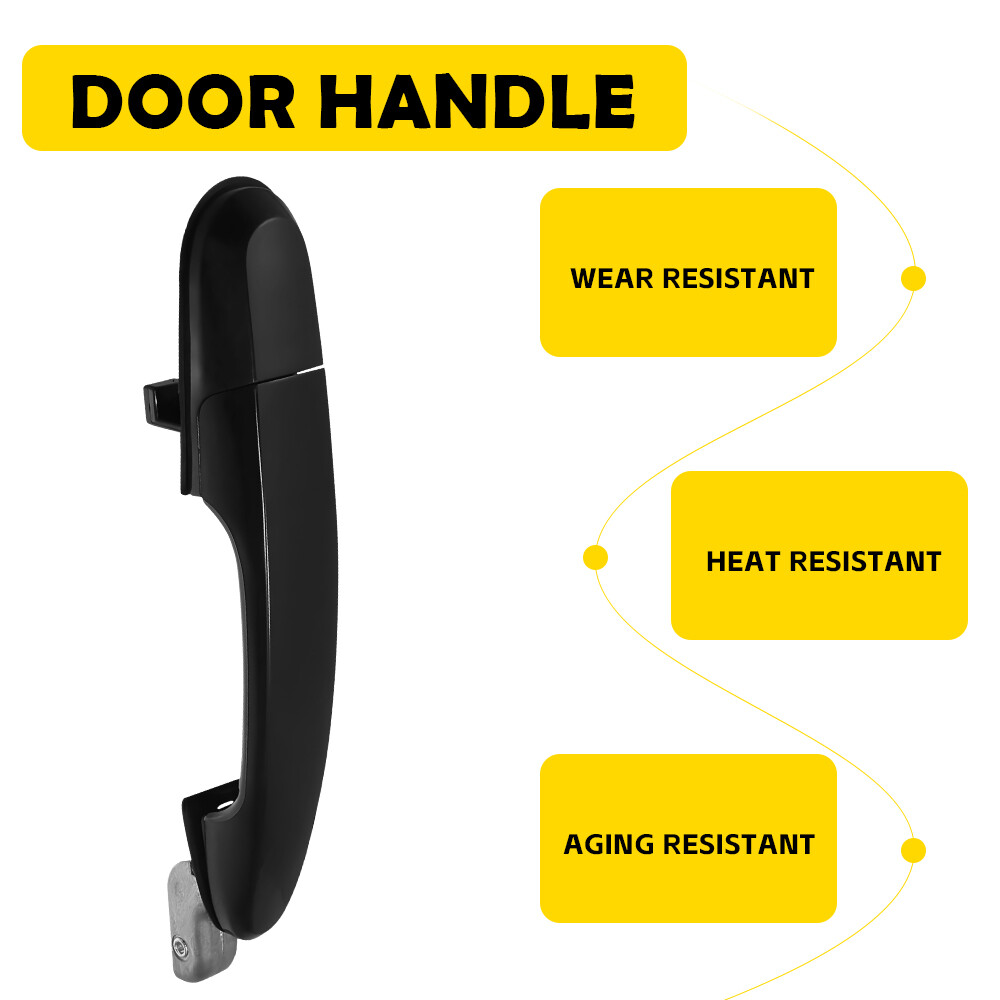 2005-2009 Hyundai Tucson Rear Driver Side Black Exterior Door Handle