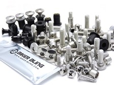 Yamaha TDM 850 2000 stainless screen fairing mudguard bolts rubber well nuts kit