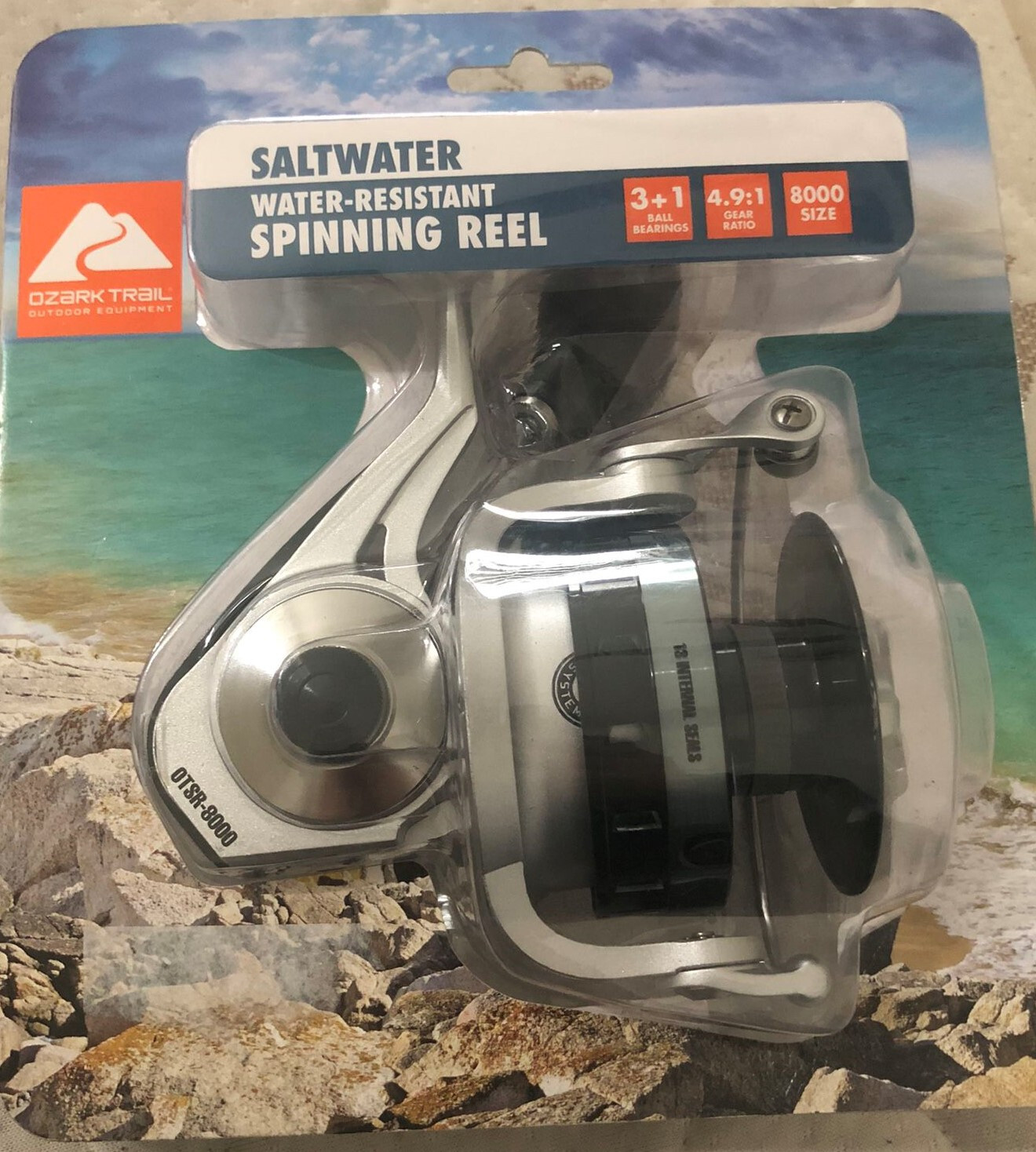 Ozark Trail Saltwater Water Resistant 8000 Spinning Reel Stunning