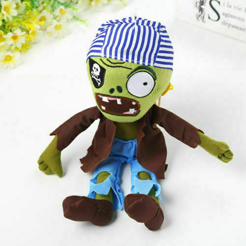 NEW 12" Plants Vs. Zombies Pvz Soft Plush Toy Stuffed Doll Teddy Pirate Zombie - Picture 1 of 6