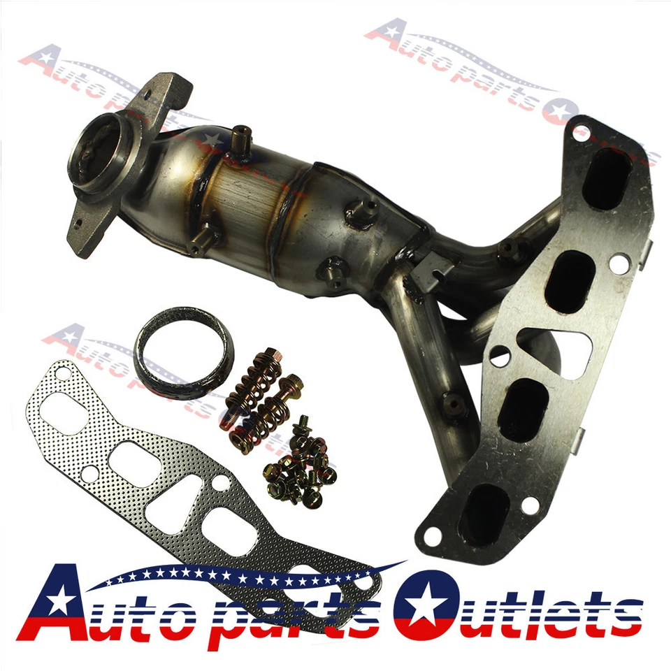 Nuevo colector de escape con convertidor catalítico para Nissan Altima 2002-2006 2,5 L Foto 3 de 4