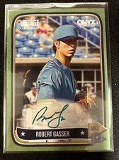 ROBERT GASSER 2024 Onyx Vintage ON-CARD AUTO GREEN BORDER GREEN INK 10/50