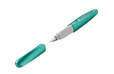 Pelikan Füllhalter mit Gravur / Füller / ''Twist Cold Alaska türkis P457 M''