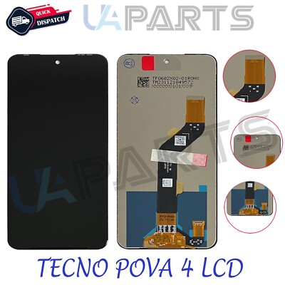 Für Tecno Pova 4 LG7n Touchscreen Digitizer LCD Display Baugruppe Ersatz