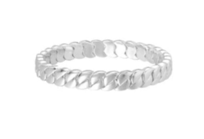 ROXANNE ASSOULIN Curbed Bracelet in Silver