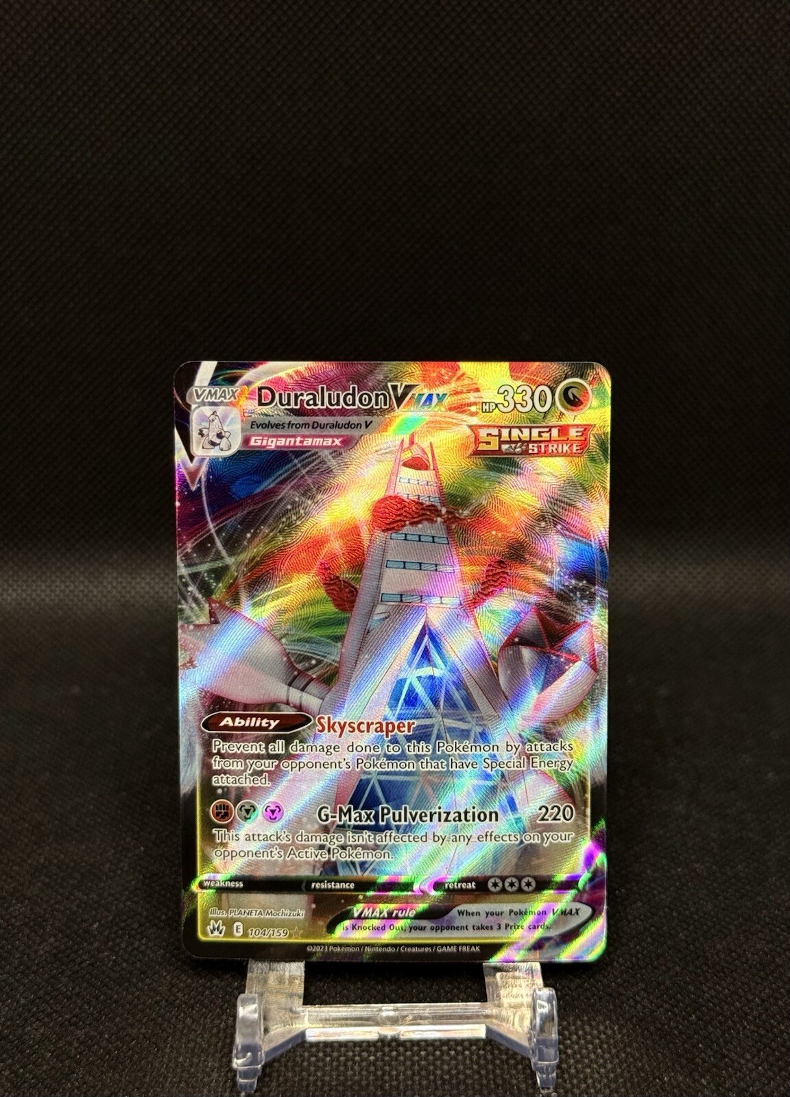 Pokémon TCG Duraludon VMAX Crown Zenith 104/159 Holo Ultra Rare NM/Mint
