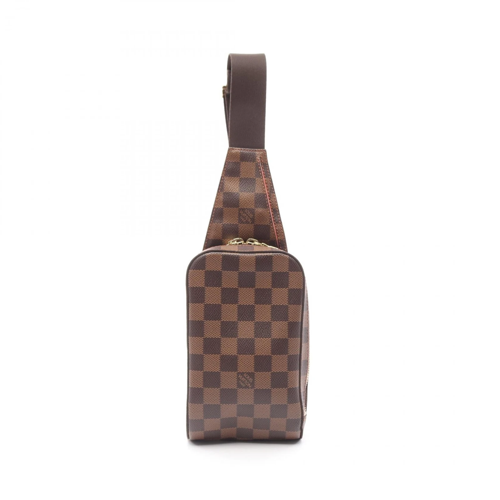 LOUIS VUITTON（LV） Borsa in vita Louis Vuitton Geronimos N51994 Damier tela marrone Ebene usata unisex