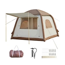 2-4 Person Inflatable Tent for Camping, 47.5 ft² Family Inflatable Camping 