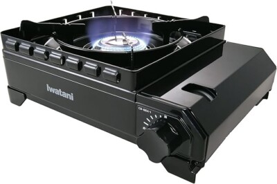 Iwatani Cassette Fu Outdoor Stove Tough Maru CB-ODX-1-BK Black