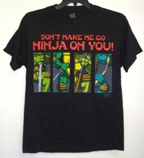 VTG GIANT TEENAGE MUTANT NINJA TURTLES T-SHIRT BOYS M MED KIDS TMNT CARTOON TEE