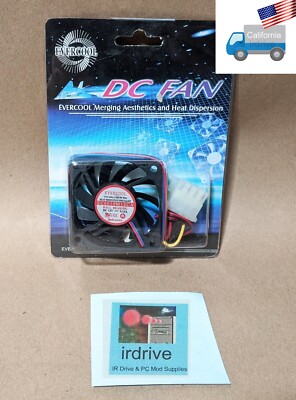 Evercool 60mm x 10mm High Speed Ball Bearing PC Fan 3/4-pin 12V DC, EC6010M12CA