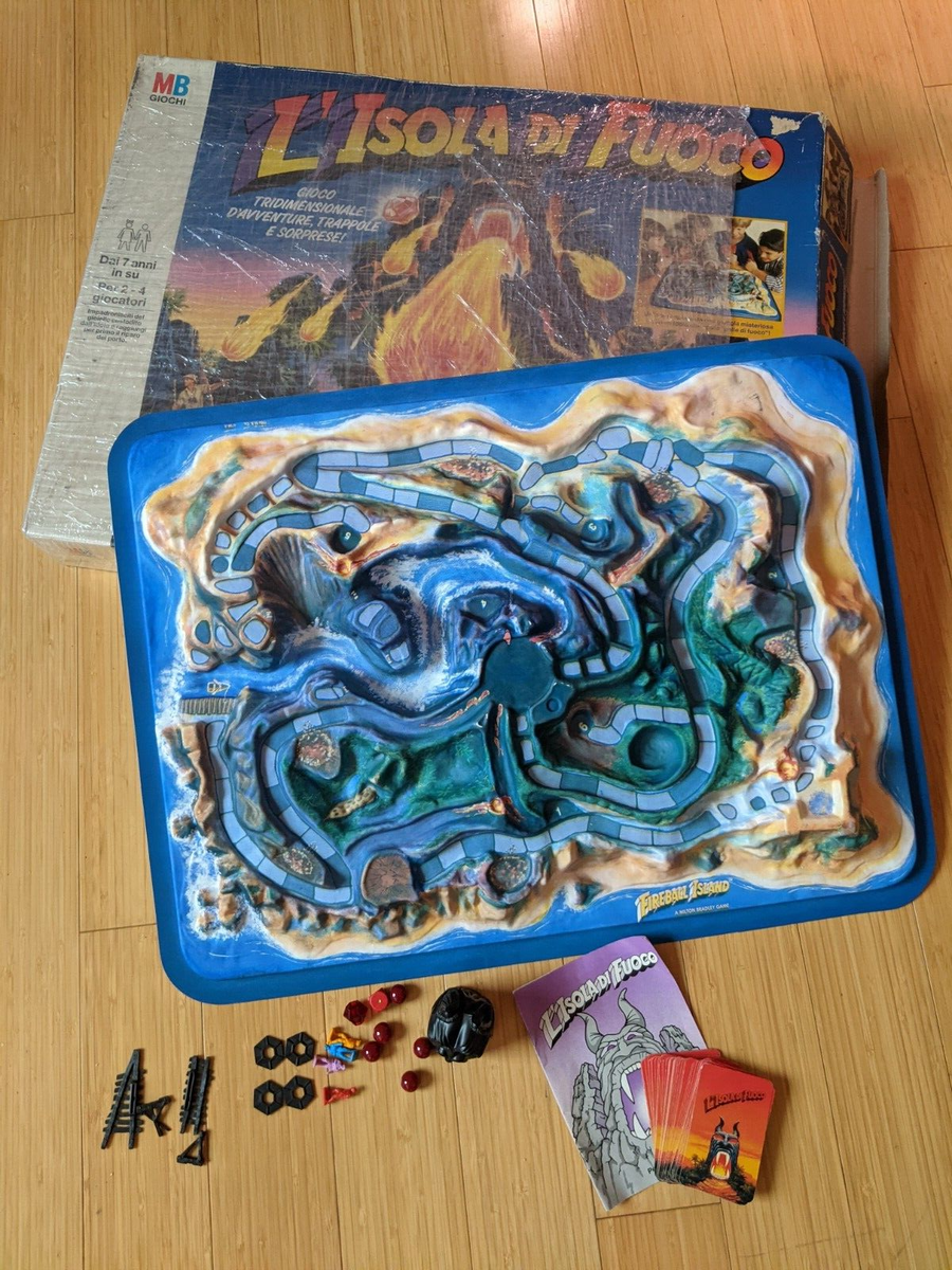 L'Isola di Fuoco Fireball Island MB vintage 80s board game ITALIAN