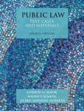 Public Law: Text, Cases, and Materials by Andrew Le Sueur: Used