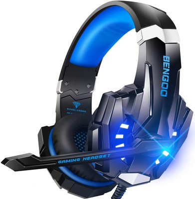 G9000 Stereo Gaming Headset for PS4 PC Xbox One PS5 Controller, Noise Cancelling