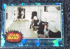 2022 Topps Chrome Sapphire Star Wars - #9 Base - Rebels Defend Their Starship!