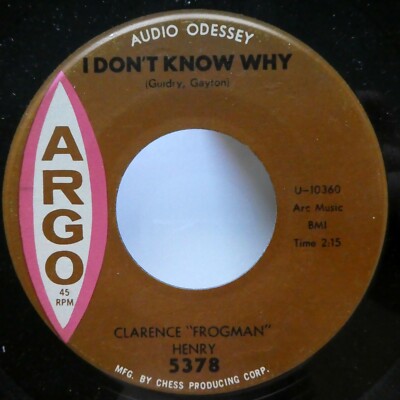 CLARENCE Frogman HENRY 45 Don't know why / Just my baby and me Rn'B   Kz 298