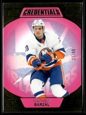 2022-23 Credentials pink Mathew Barzal /49 #51