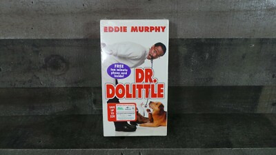 Dr. Dolittle (VHS, 1998) New Sealed 1st Press Watermark Eddie Murphy Comedy