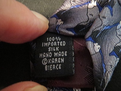 Vintage Nature Conservancy-Wild Donkey Silk Tie #2698 - Picture 4 of 6