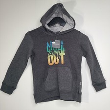 EDDIE BAUER KIDS Gray Chill Explore Hoodie Jacket Sweatshirt Size XS 5/6  NEW
