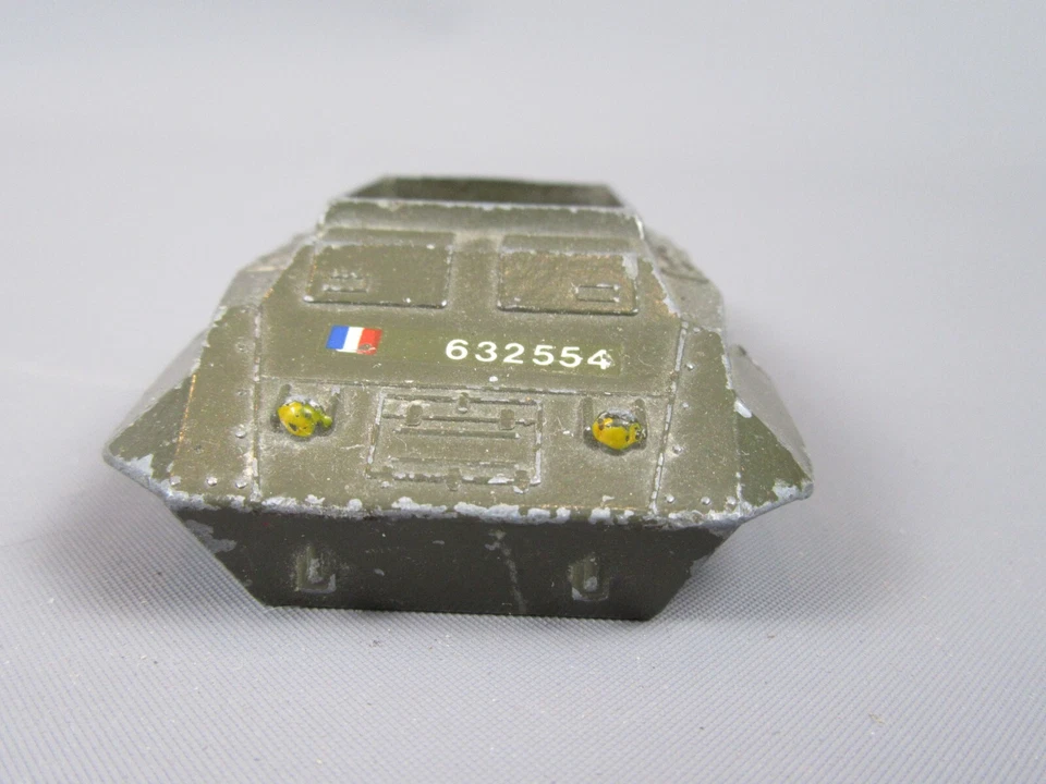 B684 Vintage Solido 200 Francia Carcassa Combattimento Auto M20 Militare 1:50 - Immagine 2 di 4