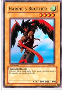 Harpie's Brother - SDJ-011 - Common - 1st Edition x3 - Lightly Played