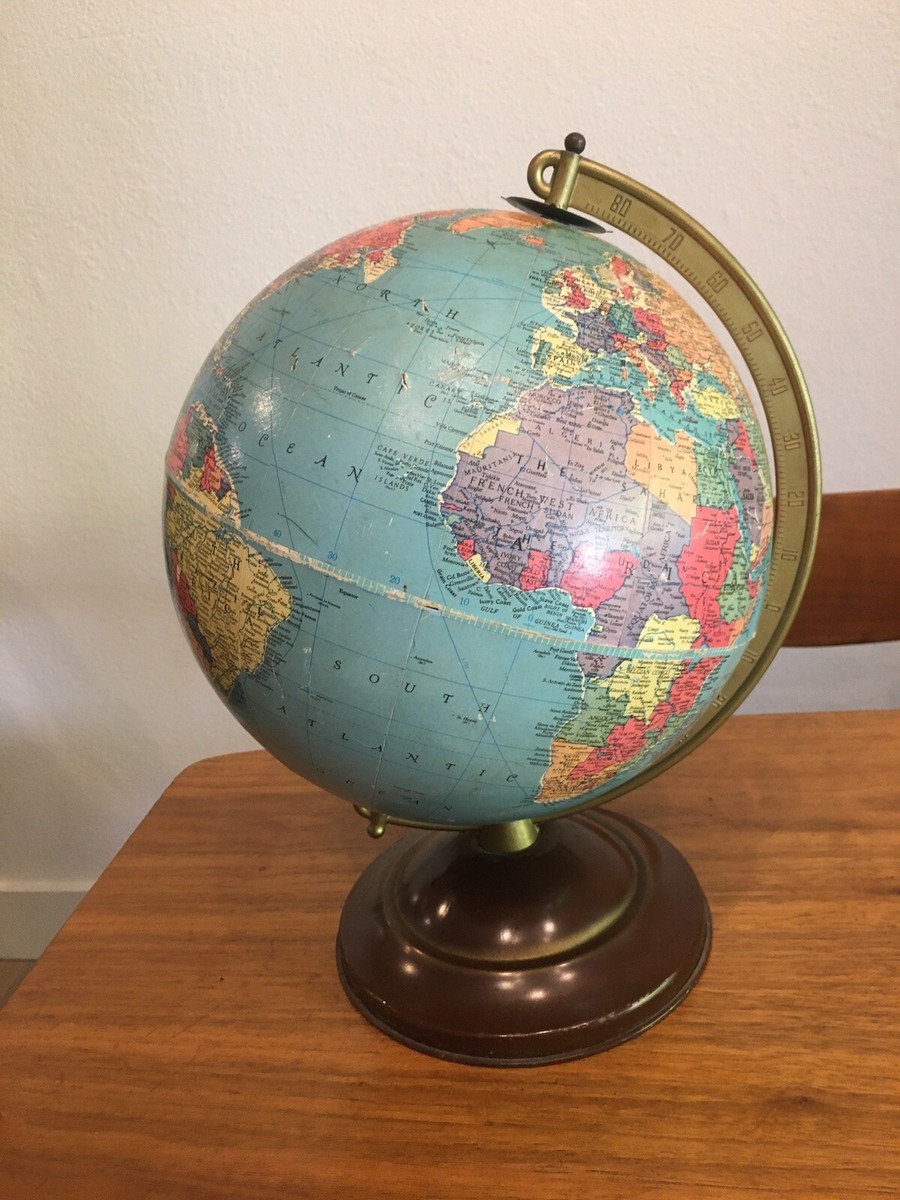 Vintage 1950's Replogle Reference 10 Inch World Globe | eBay