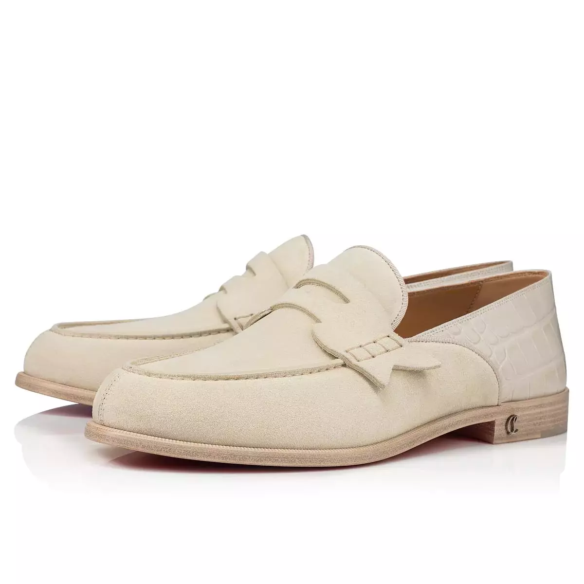 Christian Louboutin Penny No Back Flat Panna Cotta Beige Dress