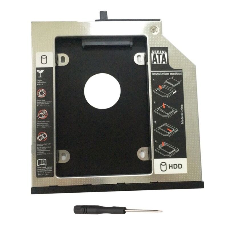 Adattatore Caddy Per Secondo Disco HDD/SSD Per Lenovo ThinkPad T500 W500 X200 X220